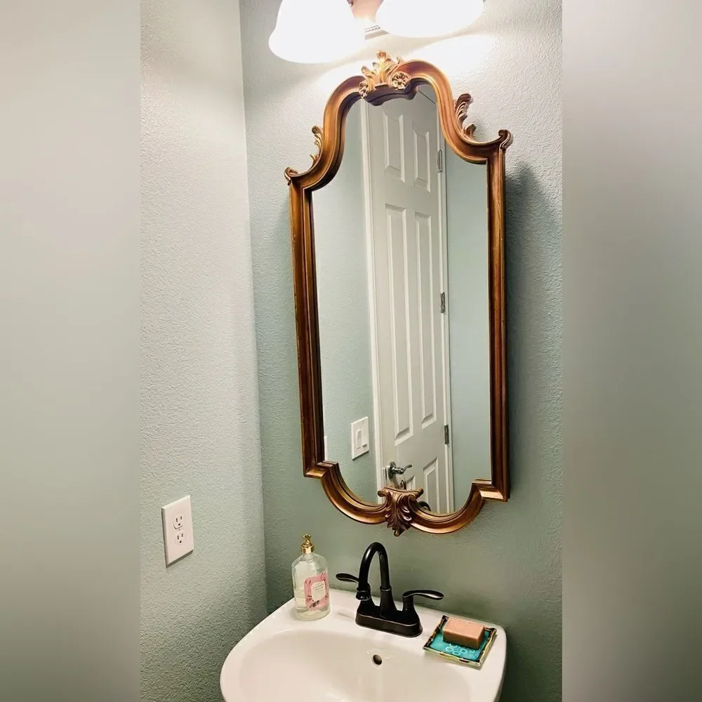 ♥️ Wall Mirror Vintage/ Hollywood Regency Italian  frame rococo, baroque